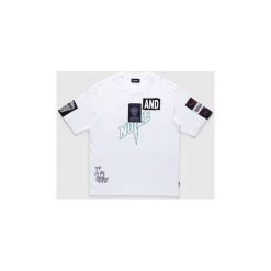 T-shirty z krótkim rękawem Dziecko Diesel TJUSTWG 00J47P KYAPL. Białe t-shirty chłopięce Diesel, bez wzorów, z krótkim rękawem. Za 191,93 zł.