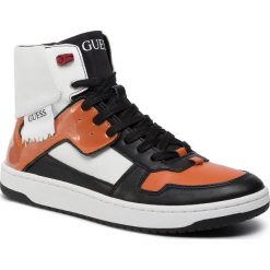 Sneakersy GUESS - Dunk Hi FM8DNK ELE12 ORANG. Pomarańczowe sneakersy męskie Guess, bez zapięcia. Za 529,00 zł.