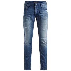 Jack&Jones Męskie jeansy Iglenn Original Jos 468 Indigo Knit "32 (rozmiar 34). Niebieskie jeansy męskie Jack&Jones, m, bez wzorów, z jeansu. W wyprzedaży za 166,00 zł.
