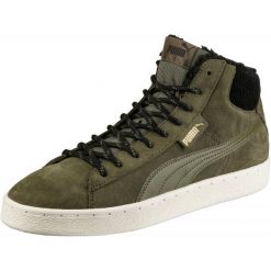 Puma Buty 1948 Mid Corduroy Olive Night Olive 44. Zielone buty sportowe męskie Puma, z zamszu, bez zapięcia. W wyprzedaży za 184,00 zł.