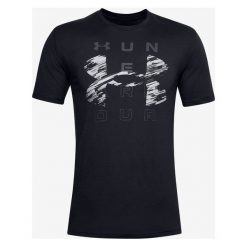 Under Armour Rhythm Koszulka Czarny. Czarne podkoszulki męskie Under Armour, xl, z nadrukiem, z bawełny, z krótkim rękawem. Za 119,95 zł.