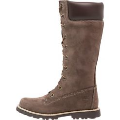 Timberland CLASSIC TALL LACE UP WITH SIDE ZIP Kozaki sznurowane dark brown. Niebieskie buty zimowe damskie marki Timberland, z gumy. W wyprzedaży za 211,60 zł.