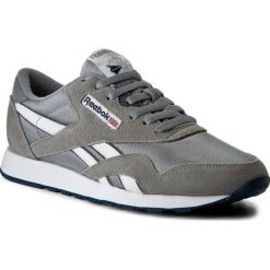 Buty Reebok - Cl Nylon 36088 Platinum/Jet Blue. Szare sneakersy męskie Reebok, ze skóry, bez zapięcia. W wyprzedaży za 209,00 zł.