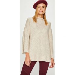 Answear - Sweter. Szare swetry klasyczne damskie marki ANSWEAR, l, z dzianiny, z golfem. W wyprzedaży za 129,90 zł.