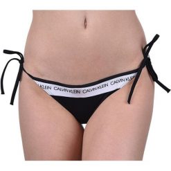 Calvin Klein String Side Tie Bikini CK Logo KW0KW00650 -094 PVH Black (rozmiar S). Czarne stroje kąpielowe damskie Calvin Klein, s, bez wzorów. W wyprzedaży za 108,00 zł.