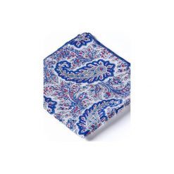 Poszetka PAISLEY z pomarańczowym. Pomarańczowe poszetki męskie HisOutfit, bez wzorów. Za 49,00 zł.