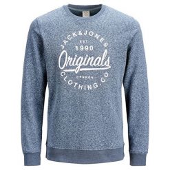 Jack&Jones Męska Bluza Jorbreeze Sweat Crew Neck Total Eclipse (Rozmiar M). Szare bluzy męskie marki Jack&Jones, m, z materiału. W wyprzedaży za 89,00 zł.