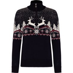 Sweter DALE OF NORWAY DALE CHRISTMAS. Niebieskie swetry damskie Dale of Norway, na zimę, bez wzorów, z wełny, bez rękawów, bez kaptura. Za 880,00 zł.