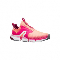 Buty damskie do szybkiego marszu PW 590 Xtense koralowe/różowe. Brązowe buty do fitnessu damskie marki NEWFEEL, z gumy. Za 199,99 zł.