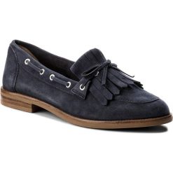 Półbuty CAPRICE - 9-24208-20 Navy Suede 816. Niebieskie półbuty damskie Caprice, na co dzień, z aplikacjami, ze skóry, bez obcasa, na płaskiej podeszwie, bez zapięcia. W wyprzedaży za 199,00 zł.