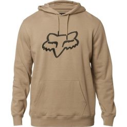 FOX bluza męska Legacy Foxhead XXL beżowa. Brązowe bluzy męskie FOX, xxl, bez wzorów, z kapturem, bez rękawów, z kapturem. Za 267,00 zł.