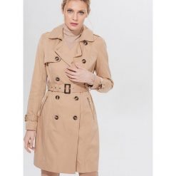 Płaszcz typu trencz - Beżowy. Brązowe płaszcze damskie Mohito. Za 249,99 zł.