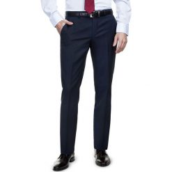 Spodnie MARCO 15-22SB. Niebieskie spodnie męskie Giacomo Conti, na co dzień, s, bez wzorów, z poliesteru, eleganckie. Za 399,00 zł.