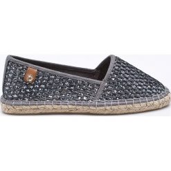 Tamaris - Espadryle. Szare espadryle damskie marki Tamaris, z gumy, na płaskiej podeszwie. W wyprzedaży za 79,90 zł.