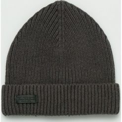 Pepe Jeans - Czapka. Szare czapki męskie marki Pepe Jeans, na zimę, z bawełny. W wyprzedaży za 59,90 zł.