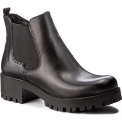 Botki TAMARIS - 1-25435-29 Black Leather 003. Szare botki damskie na obcasie marki Tamaris, z materiału. W wyprzedaży za 219,00 zł.