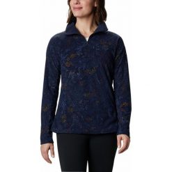 COLUMBIA Bluza damska Glacial IV Print 1/2 Zip S granatowa. Bluzy sportowe damskie Columbia, s, bez wzorów, z polaru, bez rękawów, bez kaptura. Za 171,00 zł.