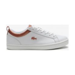 Lacoste Tenisówki Biały. Białe trampki i tenisówki damskie Lacoste, bez wzorów, ze skóry, bez zapięcia. Za 464,95 zł.