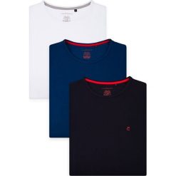 Zestaw 3 Koszulek Jenson. Szare t-shirty męskie LANCERTO, m, bez wzorów, z bawełny, klasyczne, z okrągłym kołnierzem. W wyprzedaży za 199,90 zł.