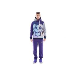 Cristal Skull Hoodie (Purple). Fioletowe bluzy męskie OKUAKU, s, z nadrukiem, z bawełny, z kapturem. Za 224,25 zł.