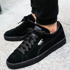 Buty Puma Suede Classic (352634-77). Czarne buty sportowe męskie Puma, na wiosnę, z zamszu, bez zapięcia, puma suede. Za 269,99 zł.