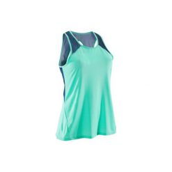 Koszulka fitness kardio 500. Zielone bluzki sportowe damskie marki DOMYOS. Za 39,99 zł.
