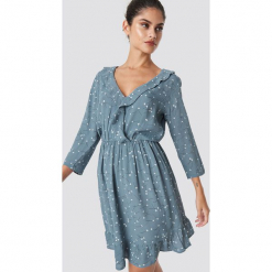 Minimum Sukienka Barbel - Blue. Niebieskie długie sukienki damskie marki Minimum, z falbankami, z długim rękawem. Za 364,95 zł.