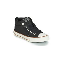 Buty Dziecko Converse CHUCK TAYLOR ALL STAR STREET MID POLYESTER HI. Czarne trampki dziewczęce Converse, bez wzorów, bez zapięcia. Za 219,00 zł.