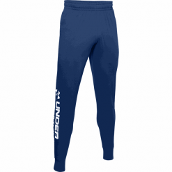 Under Armour spodnie dresowe męskie Sportstyle Cotton Graphic Jogger (1329298-449) XXL niebieskie. Niebieskie spodnie męskie Under Armour, xxl, bez wzorów, z bawełny, sportowe. Za 209,00 zł.