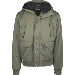 Urban Classics Hooded Cotton Jacket Kurtka zimowa oliwkowy. Zielone kurtki męskie bomber Urban Classics, na zimę, s. Za 284,90 zł.