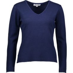 Sweter w kolorze granatowym. Niebieskie swetry damskie Cachemire Closet, xl, bez wzorów, z wełny, bez rękawów, bez kaptura. W wyprzedaży za 149,95 zł.