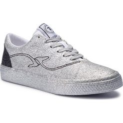Sneakersy TRUSSARDI JEANS - 79A00315 M020. Szare półbuty damskie Trussardi Jeans, z jeansu. W wyprzedaży za 419,00 zł.