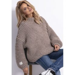 Sweter CHUNKY KNIT F790. Swetry damskie Fobya, na jesień, s, bez wzorów, ze splotem, bez rękawów, bez kaptura. Za 190,00 zł.