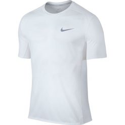 Koszulki sportowe męskie: koszulka do biegania męska NIKE DRI-FIT MILER TOP SHORT SLEEVE / 833591-100 – NIKE DRI-FIT MILER TOP SHORT SLEEVE