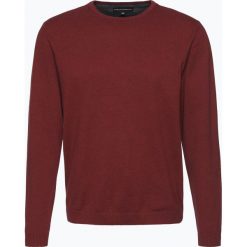 Swetry klasyczne męskie: Finshley & Harding – Sweter męski – Pima-Cotton/Kaszmir, czerwony