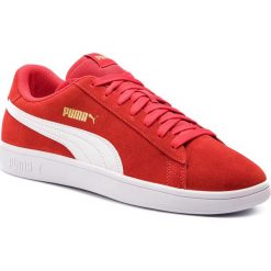 Sportowe PUMA 36498922 Puma Smash V2. Czerwone buty sportowe męskie Puma, ze skóry, bez zapięcia. W wyprzedaży za 199,99 zł.