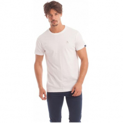Polo Club C.H.A T-Shirt Męski Xl Biały. Białe koszulki polo męskie Polo Club C.H..A, xl, bez wzorów, polo, bez rękawów. W wyprzedaży za 89,00 zł.