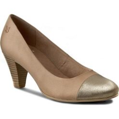 Półbuty CAPRICE - 9-22409-28 Beige Nu.Comb 414. Brązowe półbuty damskie Caprice, na co dzień, bez wzorów, ze skóry ekologicznej, bez obcasa, na obcasie, bez zapięcia. W wyprzedaży za 149,00 zł.