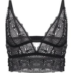 Biustonosze bardotka: else IVY DEEP DECOLETTE LONGLINE SOFT CUP BRA Biustonosz z trójkątną miseczką black