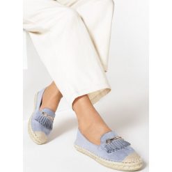 Niebieskie Espadryle Genidenah. Niebieskie espadryle damskie Born2be, bez wzorów, bez obcasa. W wyprzedaży za 79,99 zł.