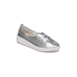 Derby LPB Shoes DEMY. Szare półbuty damskie marki LPB Shoes, bez wzorów, bez obcasa, bez zapięcia. Za 159,20 zł.