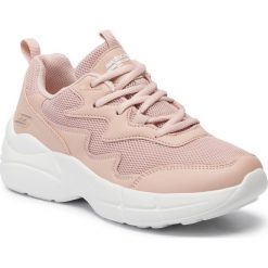 Sportowe Skechers BOBS PRIMO 33124PNK. Różowe buty sportowe damskie Skechers, bez wzorów, ze skóry ekologicznej, sportowe. Za 239,99 zł.