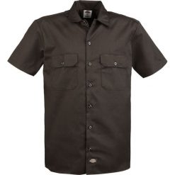 Dickies Short Sleeve Work Shirt Workershirt brązowy. Pomarańczowe koszule męskie marki Dickies, xl, z aplikacjami, bez kołnierzyka, z krótkim rękawem. Za 164,90 zł.