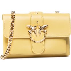 Torebka PINKO - Love Soft Baby Simply Cl. PE 20 PLTT 1P21QQ Y5FF Yellow H44. Żółte torebki klasyczne damskie Pinko, bez wzorów, ze skóry, wizytowe, bez dodatków. W wyprzedaży za 779,00 zł.