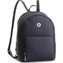 Plecak TOMMY HILFIGER - Th Core Mini Backpack AW0AW06111 413. Niebieskie plecaki damskie TOMMY HILFIGER, ze skóry ekologicznej. Za 649,00 zł.
