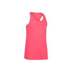 Koszulka S500 My Little Top. Czerwone t-shirty chłopięce marki DOMYOS, ze skóry, bez rękawów. Za 19,99 zł.