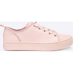 Tommy Hilfiger - Tenisówki. Szare trampki i tenisówki damskie marki TOMMY HILFIGER, ze skóry. W wyprzedaży za 269,90 zł.