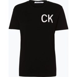 Calvin Klein Jeans - T-shirt damski, czarny. Czarne t-shirty damskie Calvin Klein Jeans, s, z nadrukiem, z bawełny, bez kołnierzyka. Za 139,95 zł.