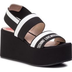 Sandały LOVE MOSCHINO - JA16238I07JU100A Nero/Bian. Klapki damskie Love Moschino. W wyprzedaży za 789,00 zł.