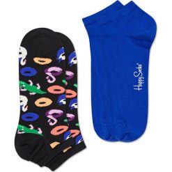 Happy Socks - Stopki Pool Party (2-pak). Czarne skarpetki męskie marki Happy Socks, bez wzorów, z elastanu. Za 54,90 zł.